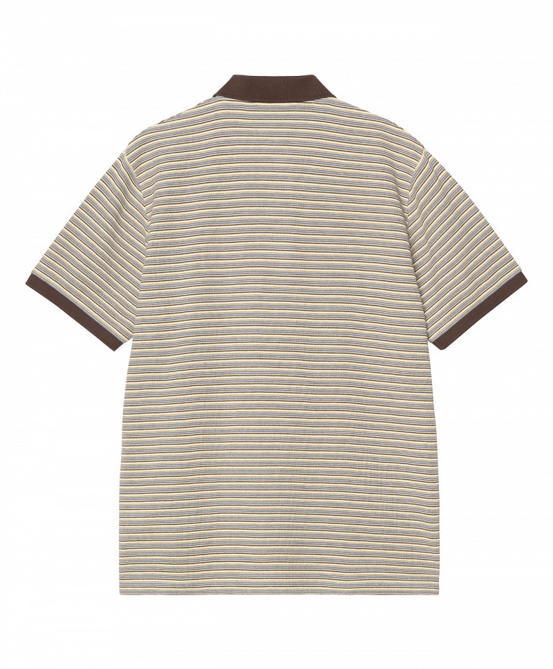 CARHARTT WIP DION POLO DION STRIPE/WAX