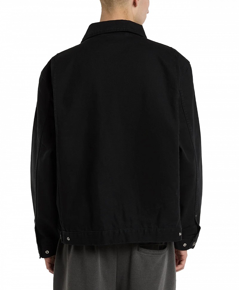 DICKIES UNLINED CANVAS PAINTER JACKET BLACK