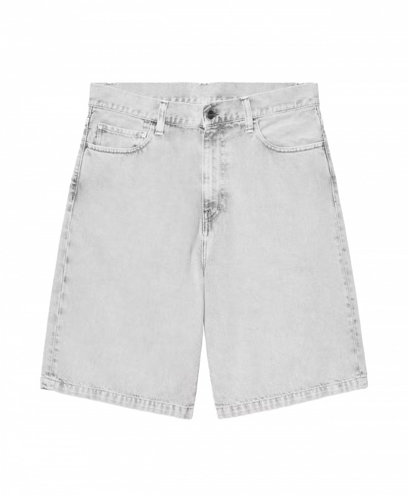 CARHARTT WIP LANDON SHORT BLACK CHALK WASH