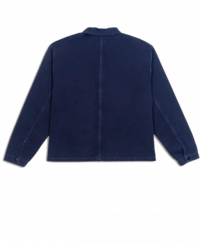 VANS LX WASHED OVERDYE WOVEN SHIRT JACKET DEEP INDIGO