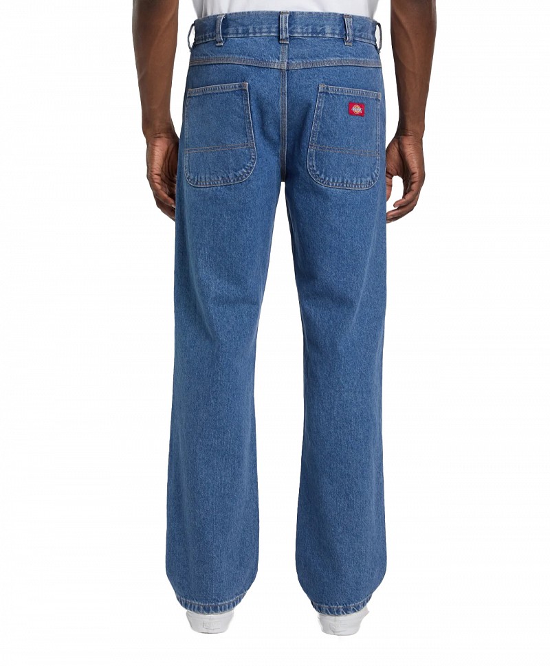 DICKIES 954 RELAXED STRAIGHT WORK DENIM PANTS CLASSIC BLUE