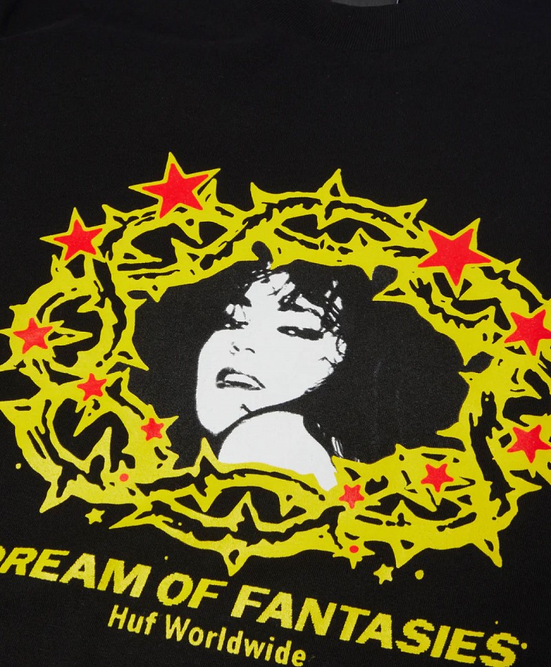 HUF FANTASIES TEE BLACK