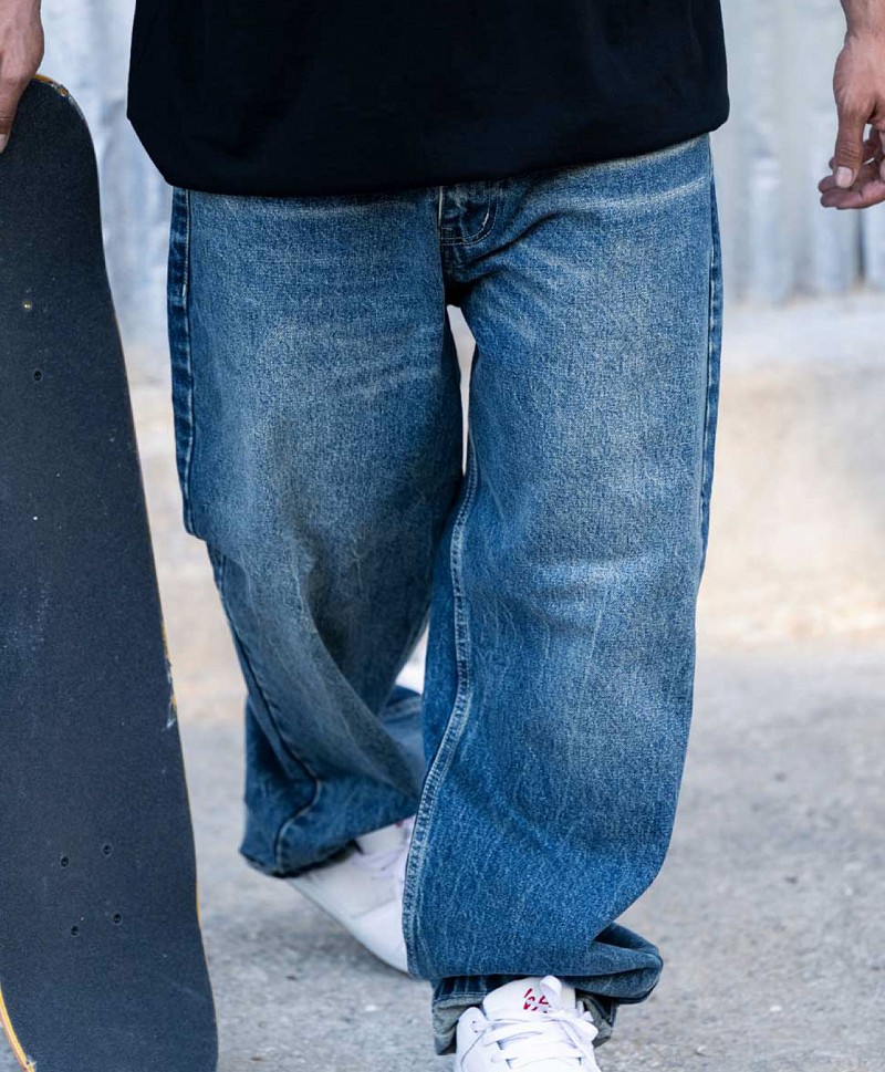 PRIMITIVE SHIBUYA 5 POCKET DENIM PANTS BLUE