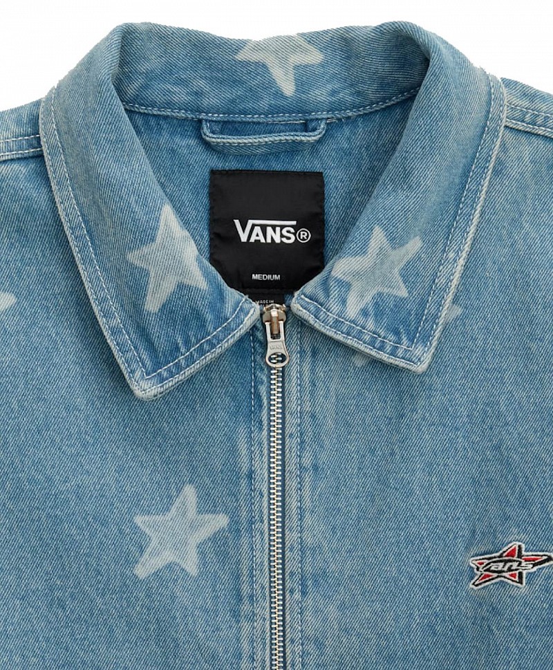 VANS POMONA DENIM STATION JACKET STONEWASH/BLUE