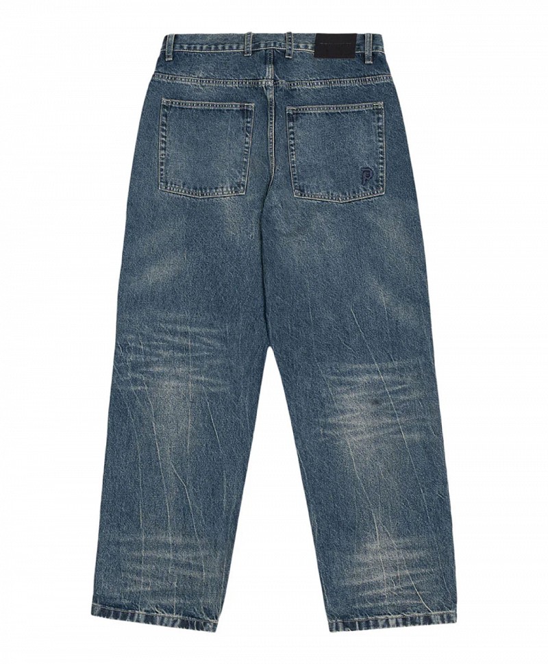 PRIMITIVE SHIBUYA 5 POCKET DENIM PANTS BLUE
