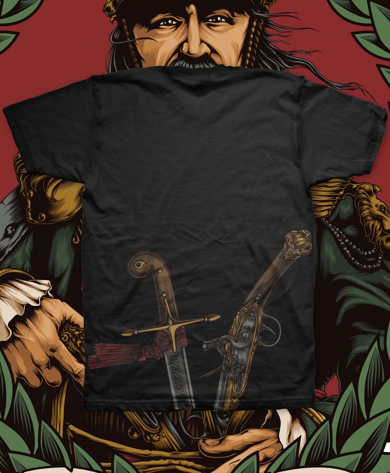 GOODBIE THEO GUNS BLAZING TEE BLACK