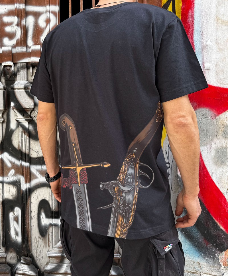 GOODBIE BOUBOU GUNS BLAZING TEE BLACK