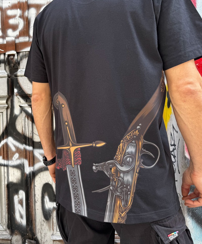 GOODBIE THEO GUNS BLAZING TEE BLACK
