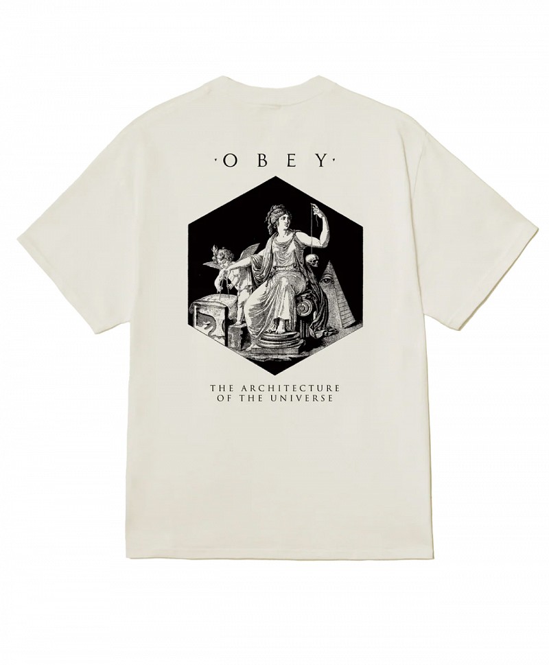 OBEY ARCHITECTURE OF THE UNIVERSE TEE VINTAGE WHITE