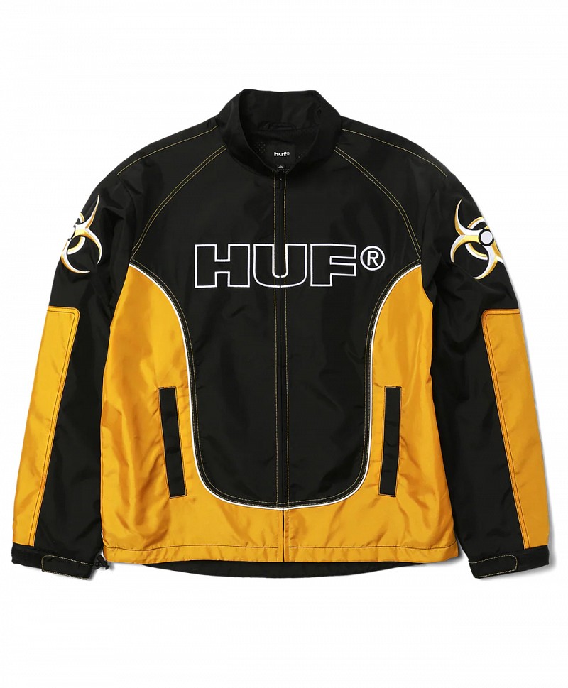 HUF SECTOR JACKET BLACK/YELLOW