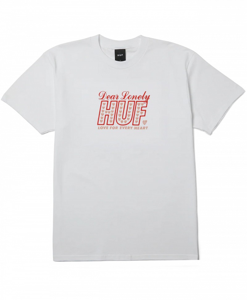 HUF LONELY HEARTS TEE WHITE