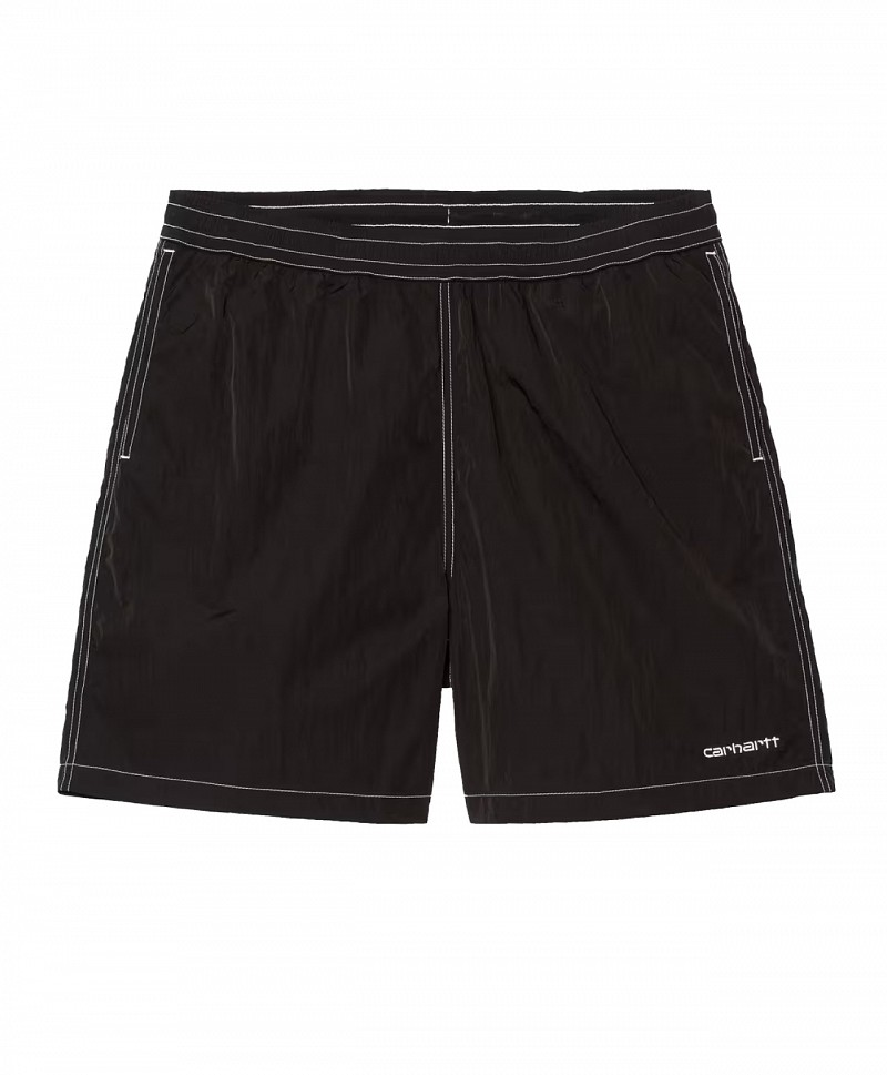 CARHARTT WIP CANBY SWIM TRUNKS BLACK/WHITE