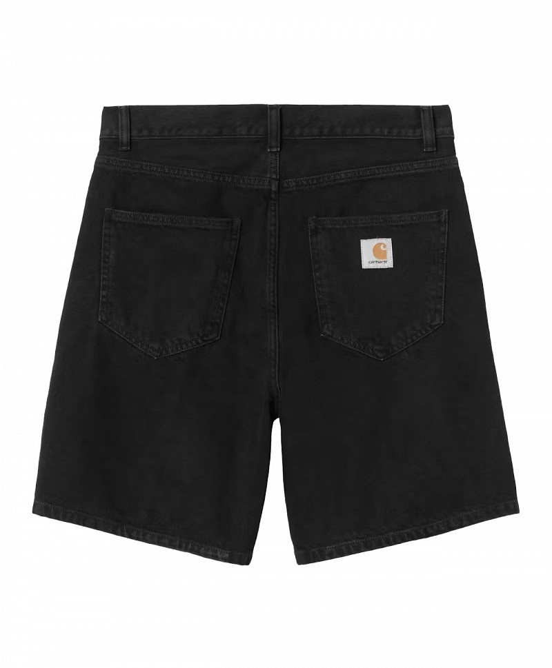 CARHARTT WIP NOLAN SHORT BLACK STONE WASHED