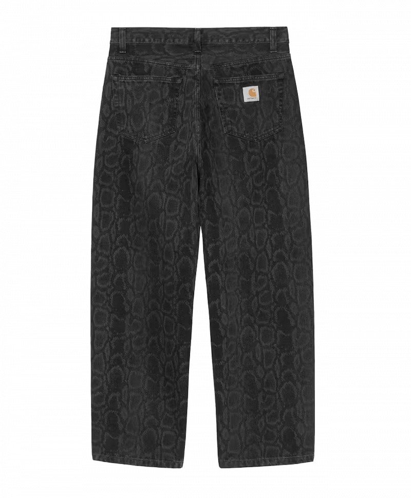 CARHARTT WIP SNAKE LANDON PANT SNAKE CAMO/BLACK STONE WASH