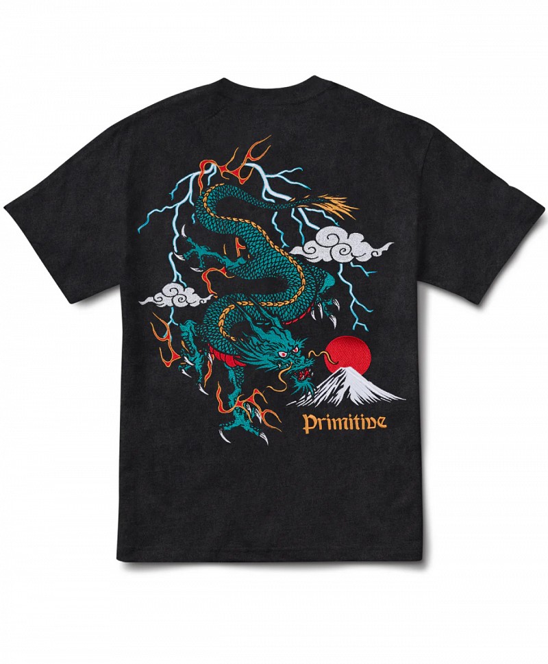 PRIMITIVE MELTDOWN HEAVYWEIGHT TEE BLACK