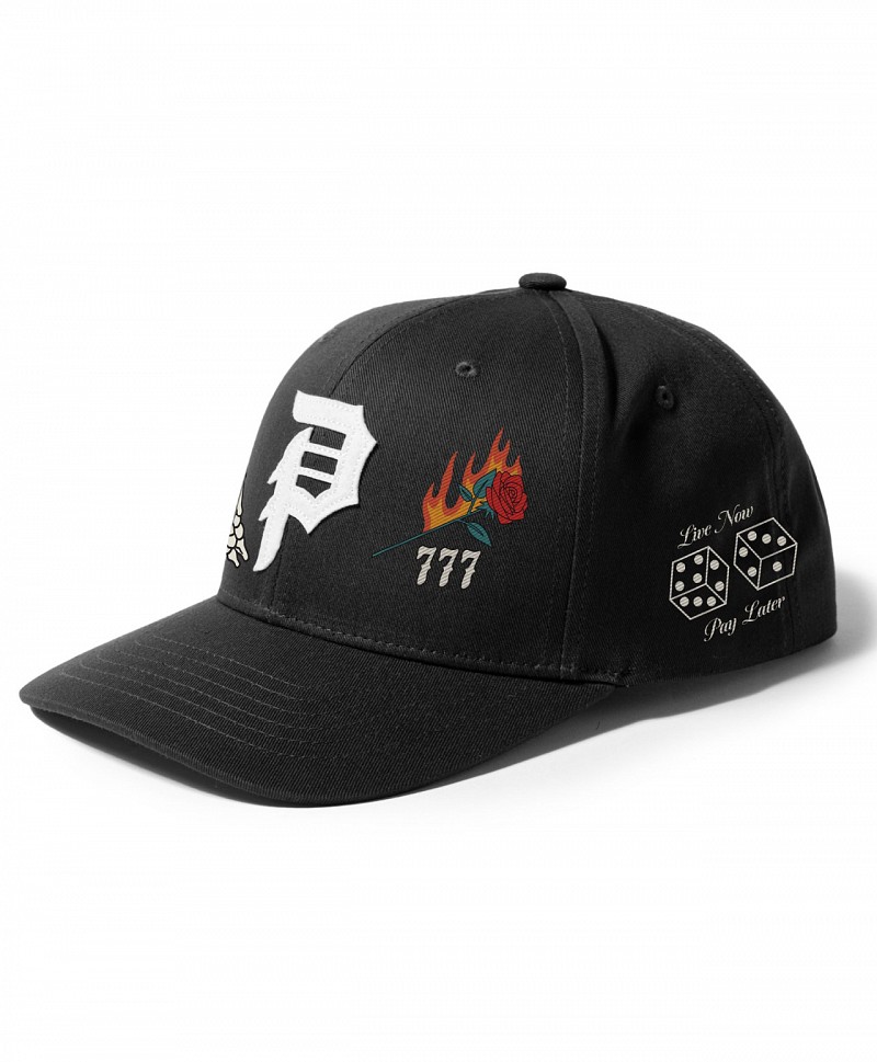 PRIMITIVE BLACKJACK SNAPBACK BLACK