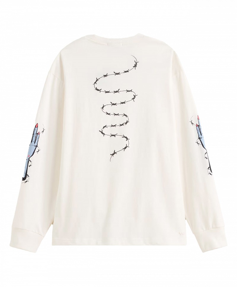 VANS DAYANA ZOMBIE HAND LONG SLEEVE EGRET