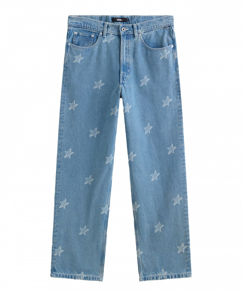 VANS CHECK-5 BAGGY DENIM STARMARKED PANTS STONEWASH/BLUE