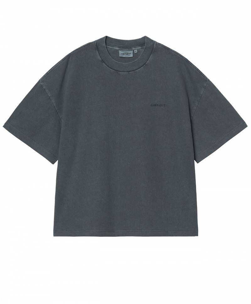 CARHARTT WIP BENTON TEE CARBON GARMENT DYED
