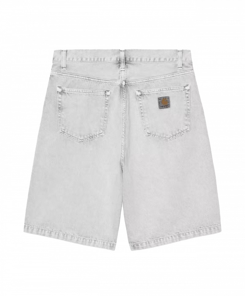 CARHARTT WIP LANDON SHORT BLACK CHALK WASH