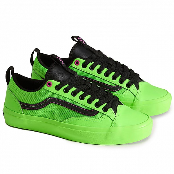 VANS SKATE OLD SKOOL 36+ ACID AIRBRUSH BLACK/GREEN GECKO