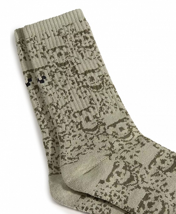 VANS LX WRECKPACK SKULL CREW SOCKS SOFT SAGE