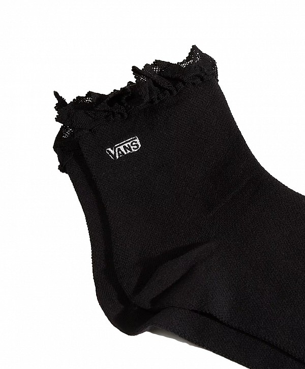 VANS SERENO LACE CREW SOCKS BLACK/BLACK