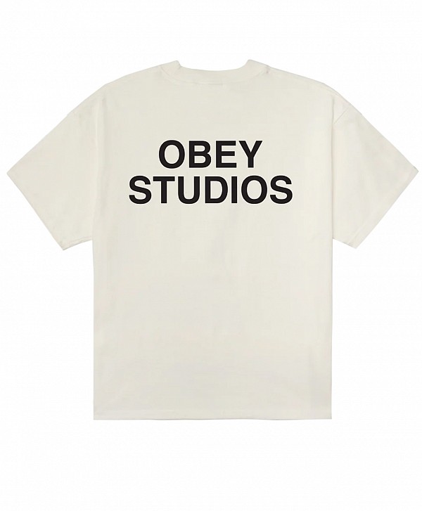 OBEY PIT TEE VINTAGE WHITE