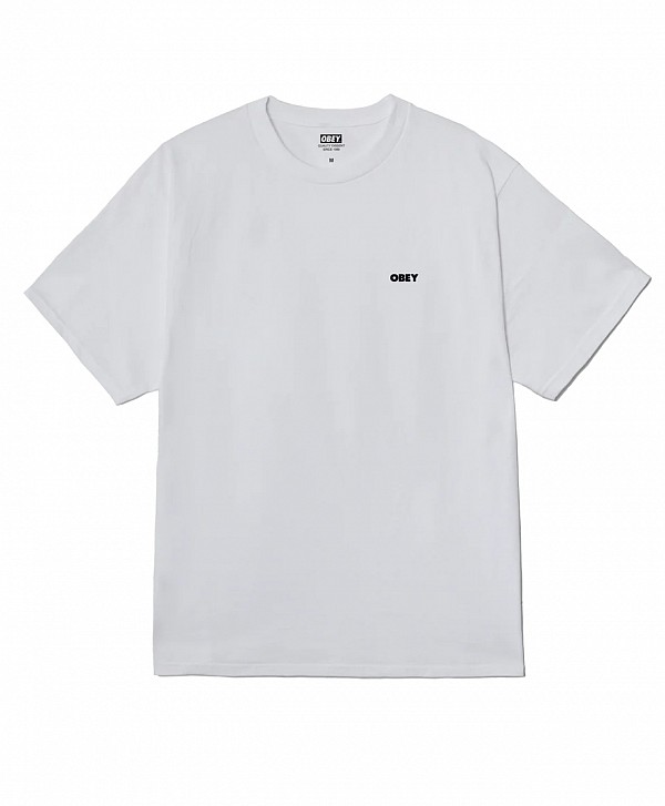 OBEY I WILL OBEY TEE WHITE