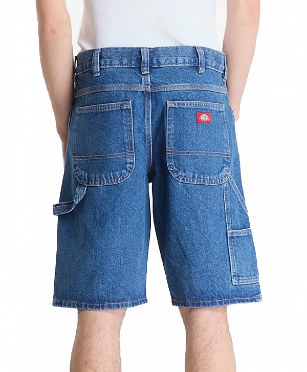 DICKIES 993 11 INCH CARPENTER DENIM SHORTS CLASSIC BLUE