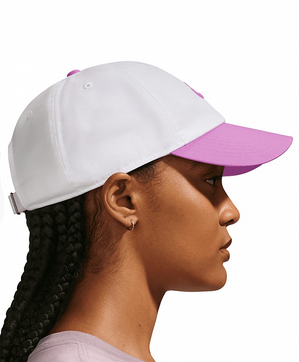 NIKE CLUB UNSTRUCTURED FUTURA WASH CAP WHITE/LIGHT MAGENTA