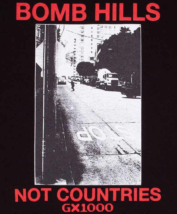 GX1000 BOMB HILLS TEE BLACK/RED