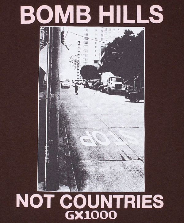 GX1000 BOMB HILLS TEE BROWN/ROSE