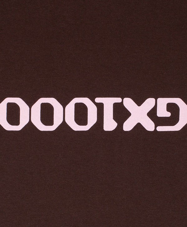 GX1000 OG LOGO UPSIDE DOWN TEE BROWN