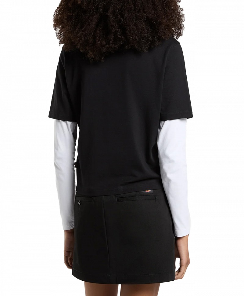 DICKIES WOMENS UNION WRAP SKIRT BLACK