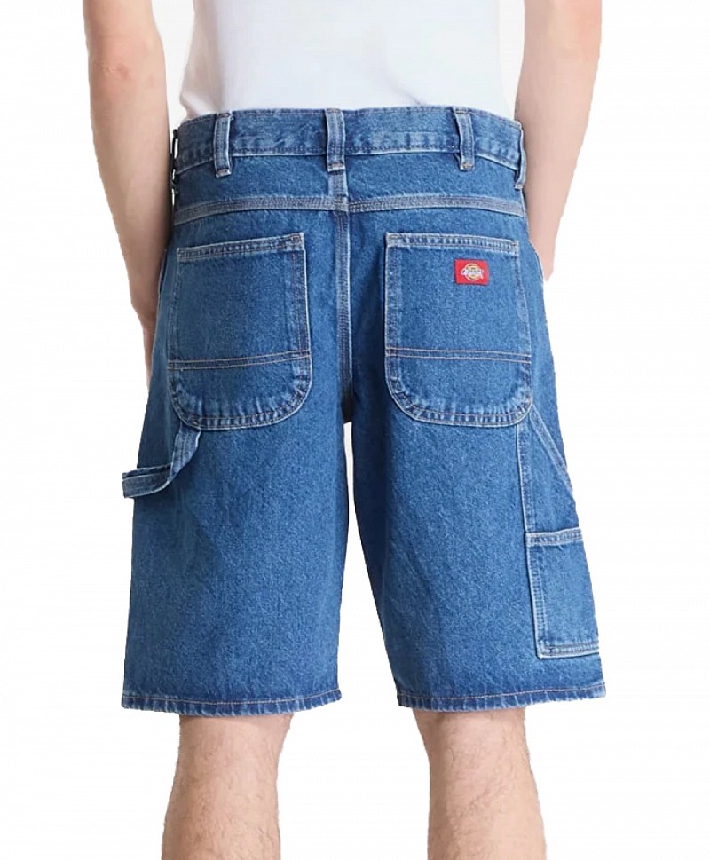 DICKIES 993 11 INCH CARPENTER DENIM SHORTS CLASSIC BLUE