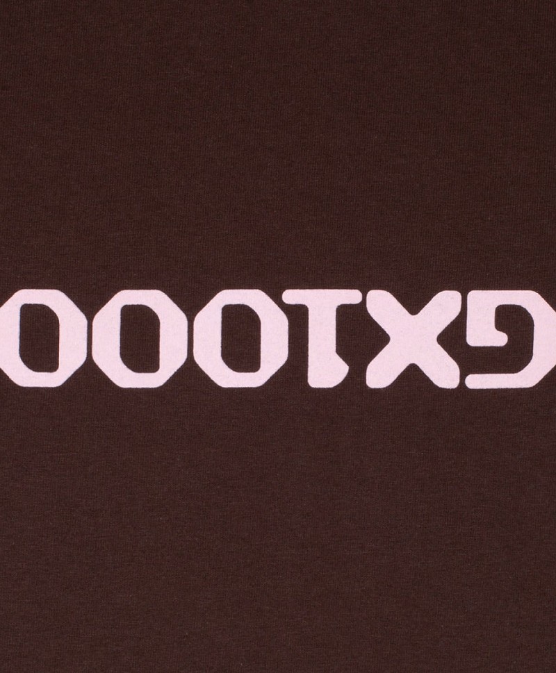 GX1000 OG LOGO UPSIDE DOWN TEE BROWN
