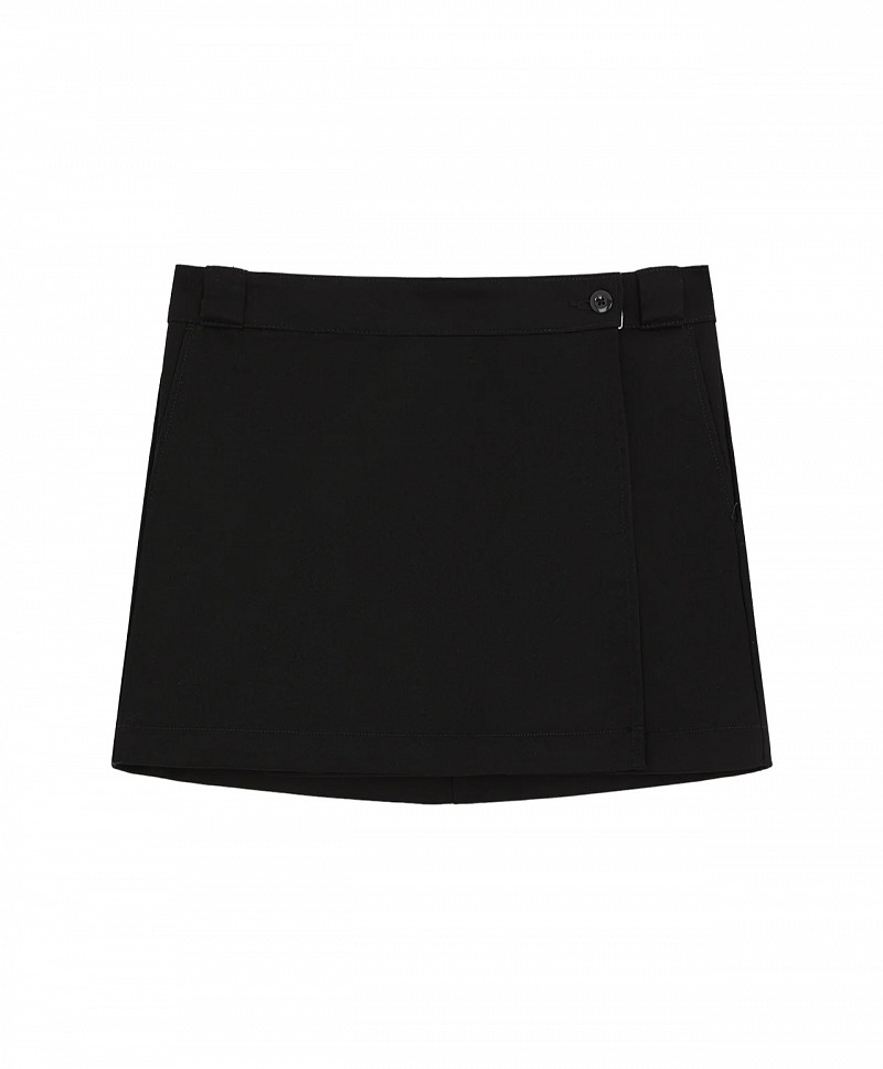 DICKIES WOMENS UNION WRAP SKIRT BLACK