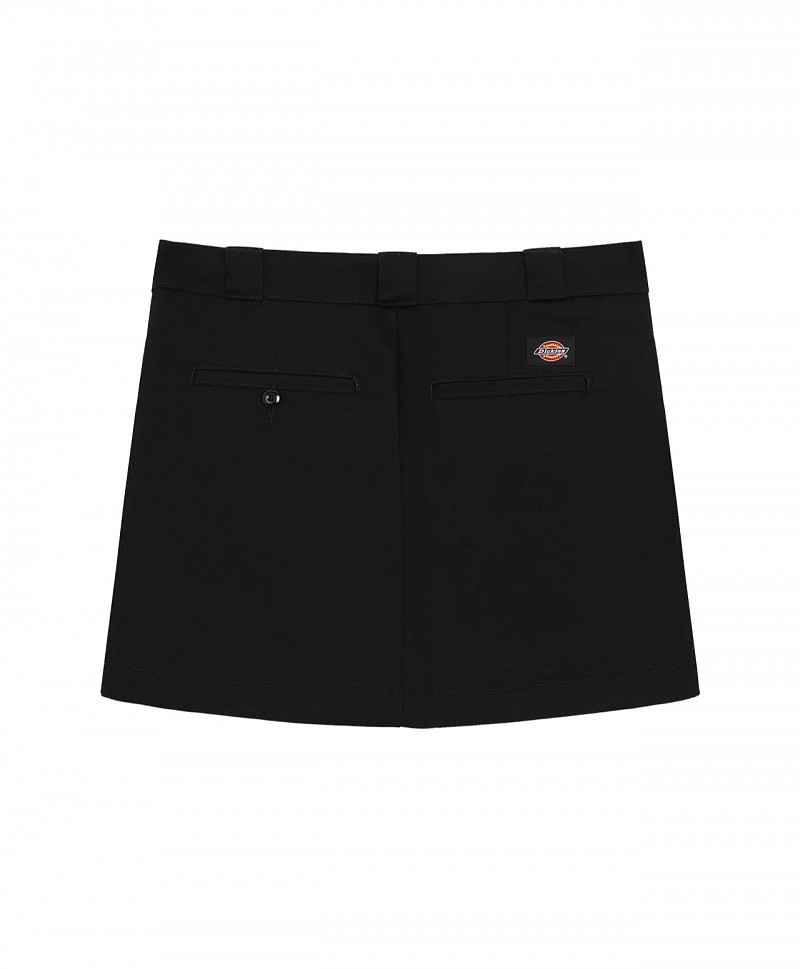 DICKIES WOMENS UNION WRAP SKIRT BLACK