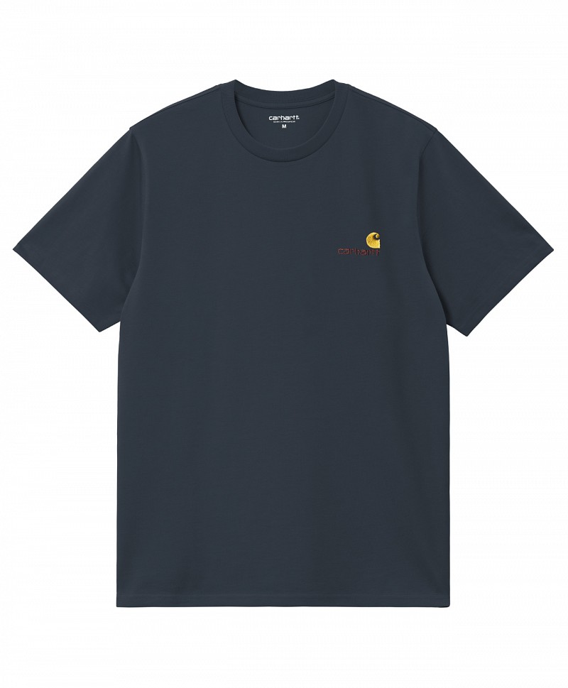CARHARTT WIP AMERICAN SCRIPT TEE DEEP NIGHT