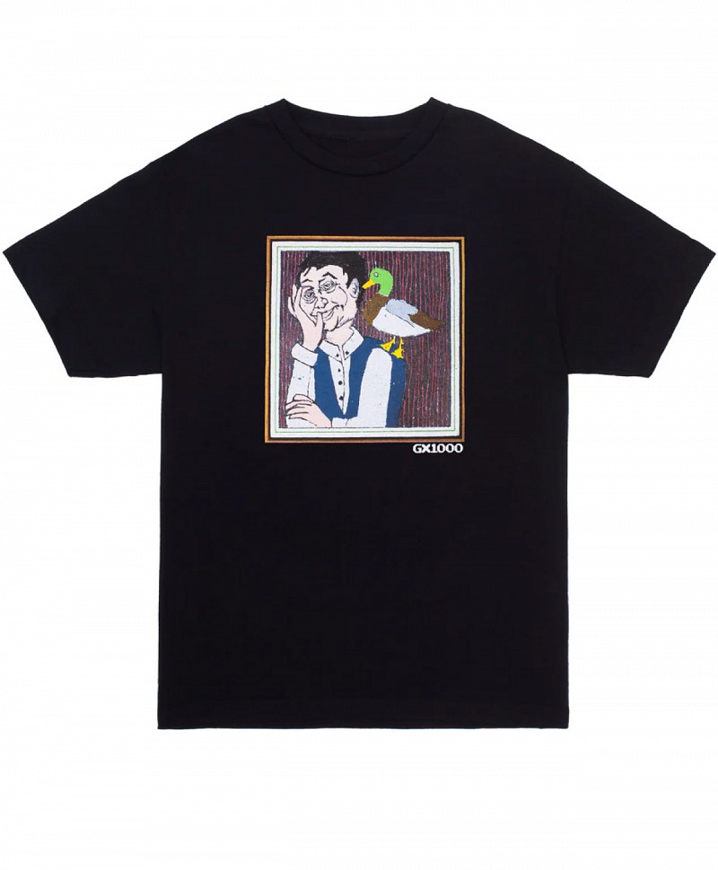 GX1000 MAN WITH DUCK TEE BLACK