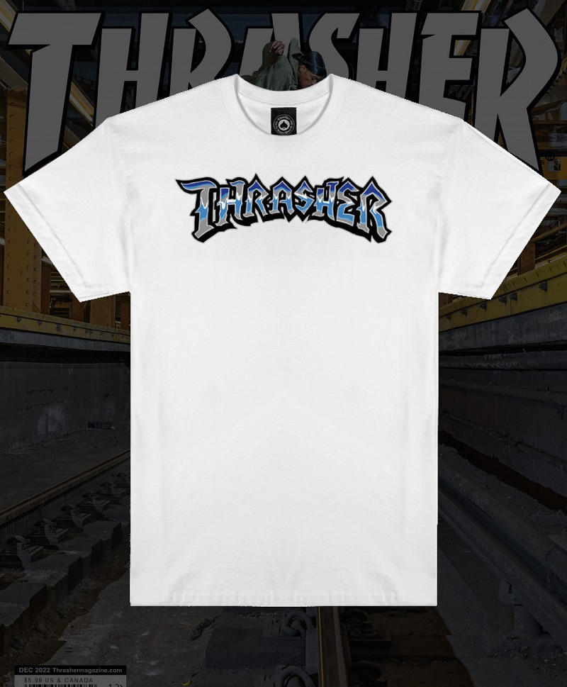 THRASHER CRUISIN TEE WHITE
