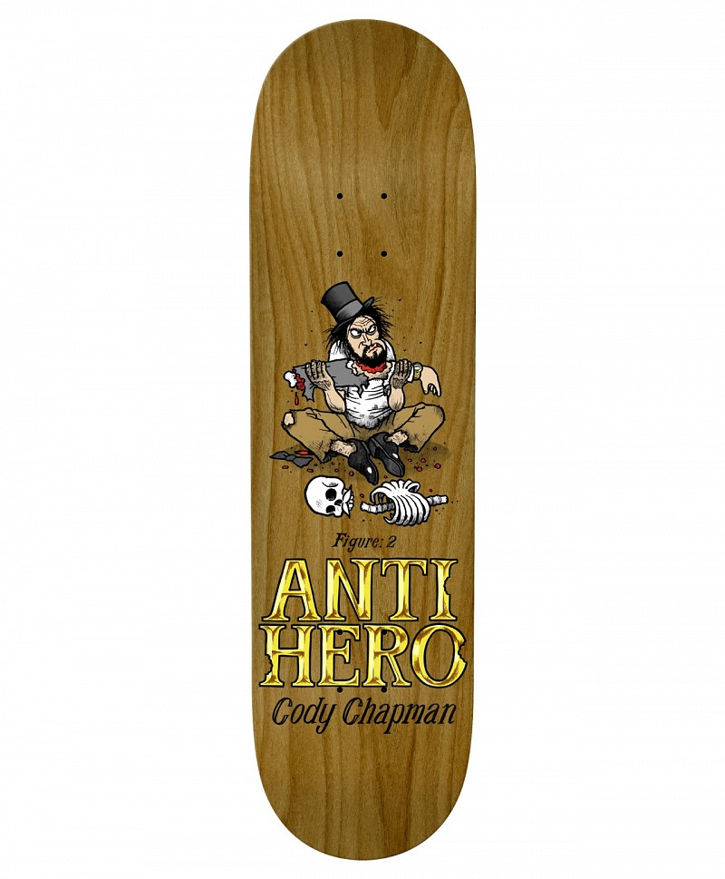ANTIHERO EAT THE RICH CHAPMAN SKATE DECK 8.32 MULTI