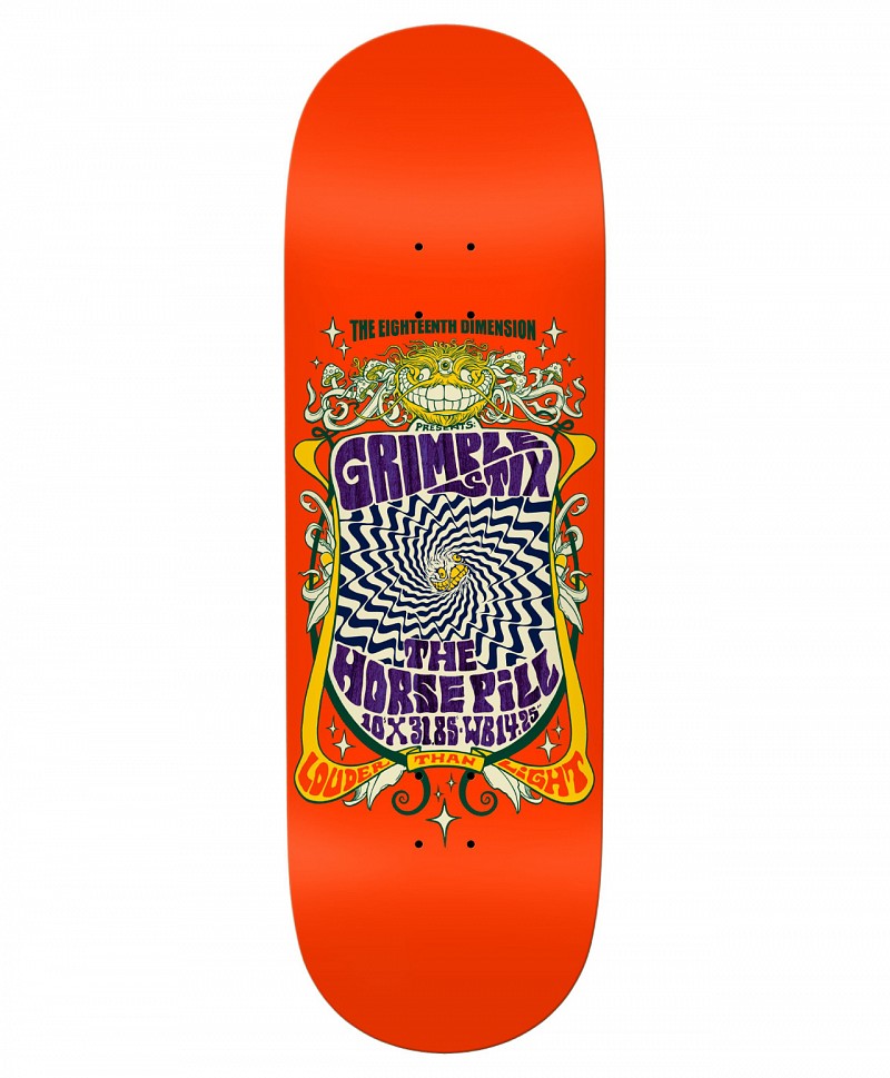 ANTIHERO TEAM LITHO SKATE DECK 10 MULTI