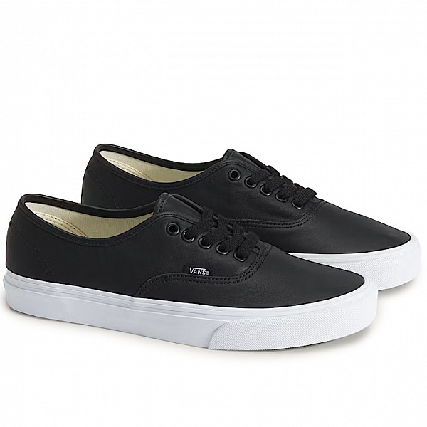 VANS AUTHENTIC LEATHER BLACK/TRUE WHITE