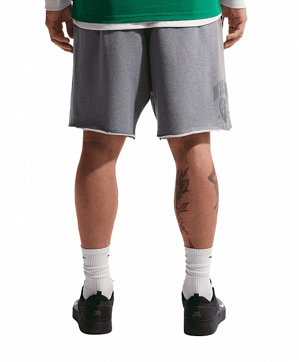 NIKE SB GRAPHIC FLEECE SHORTS COOL GREY/WHITE
