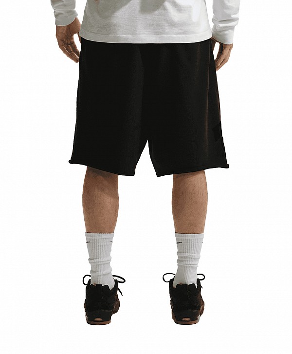 NIKE SB GRAPHIC FLEECE SHORTS BLACK/WHITE