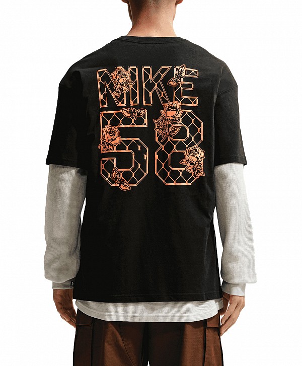 NIKE SB SKATE VARSITY TEE BLACK