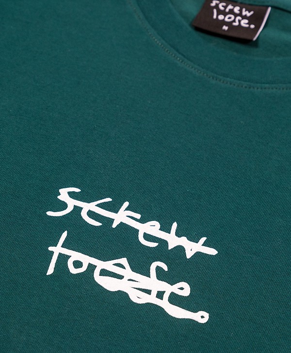 SCREW LOOSE BASIC TEE FOREST GREEN