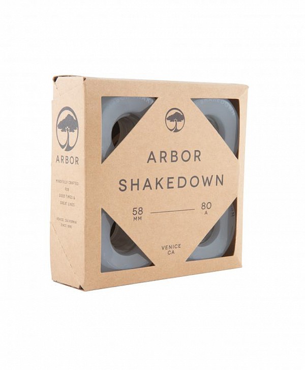 ARBOR COLLECTIVE SHAKEDOWN 80A 58MM WHEELS GHOST WHITE